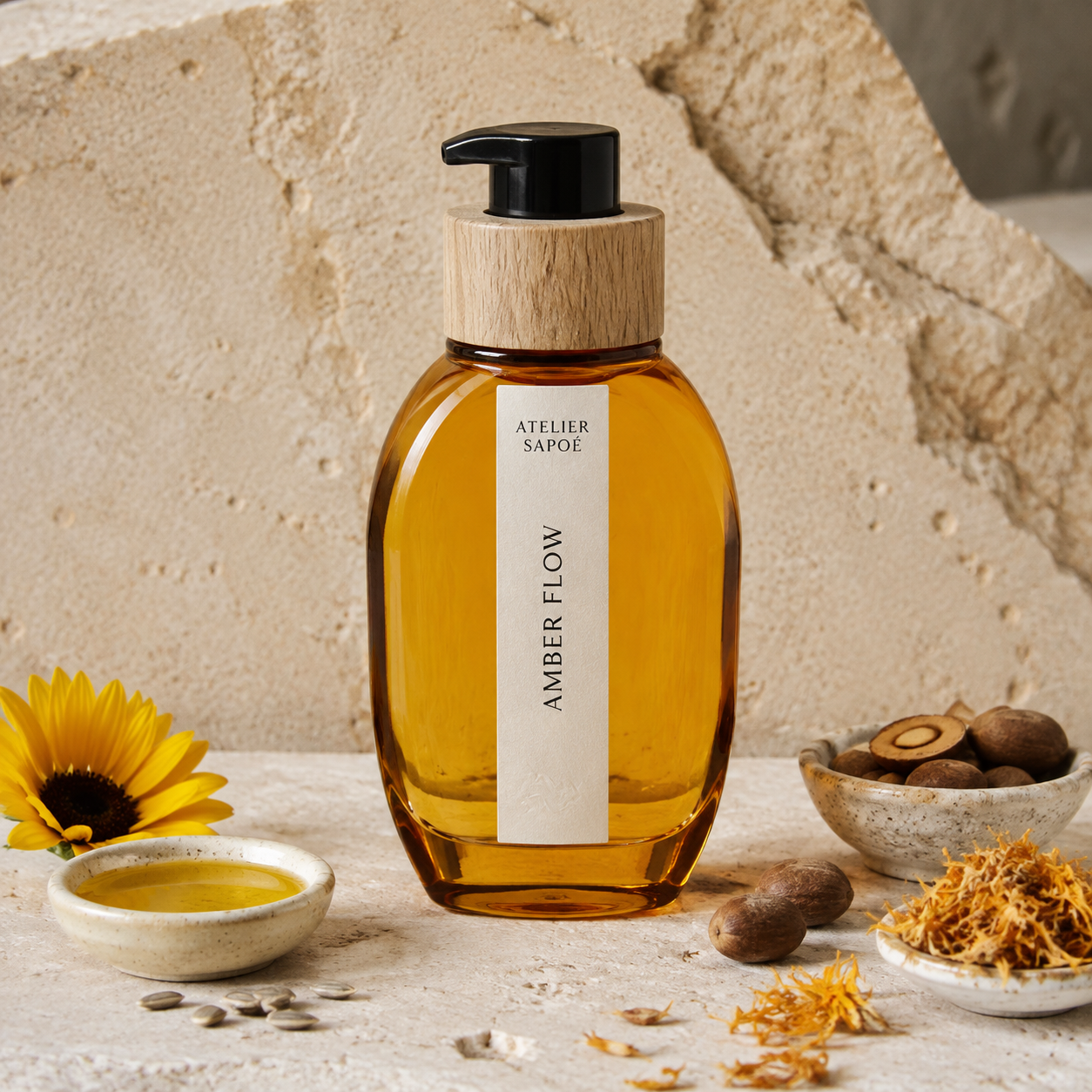 Amber Flow Botanical Massage Oil