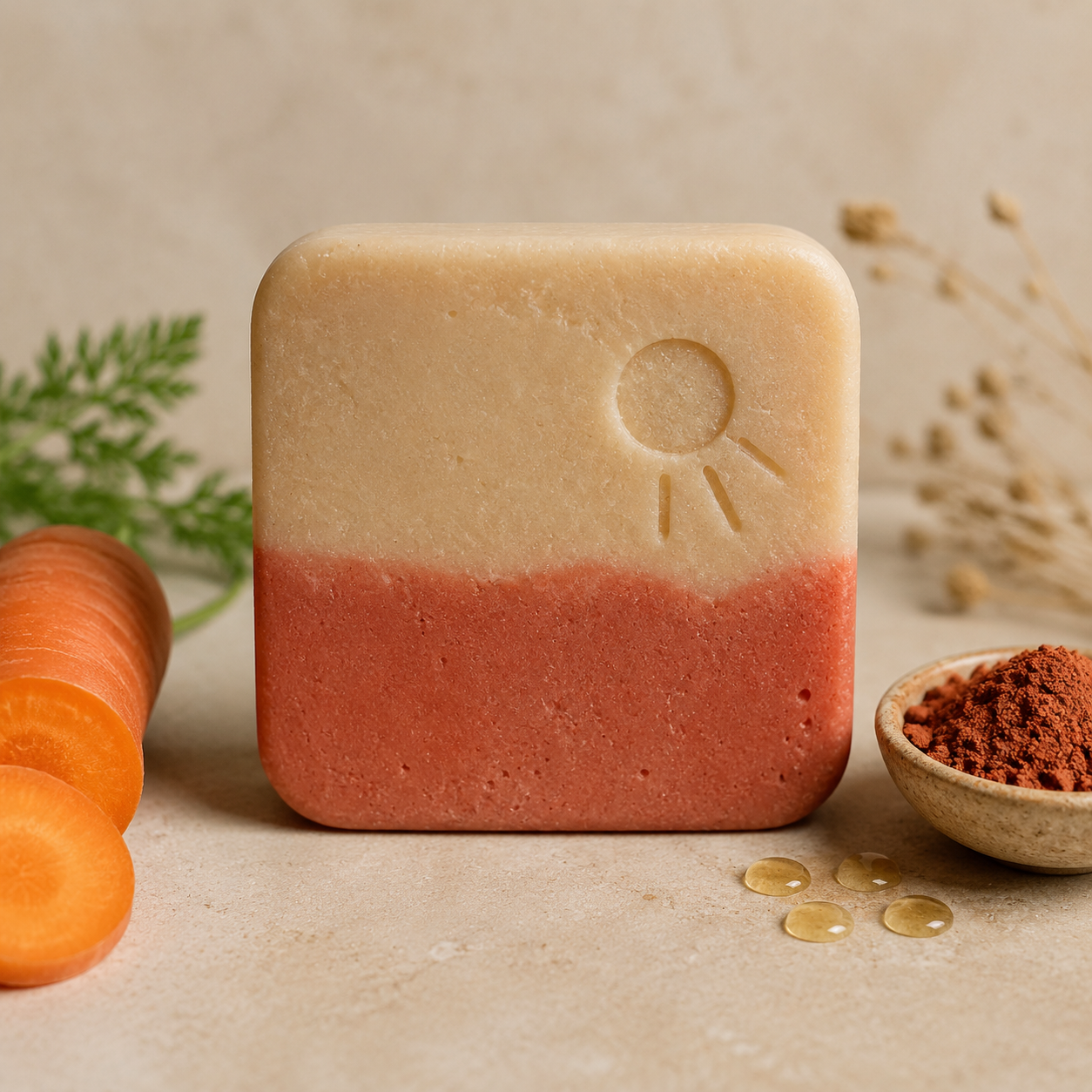 Terre Halo Carrot & Red Clay Soap